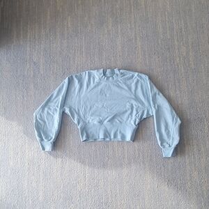 baby blue Calvin Klein round neck sweatshirt